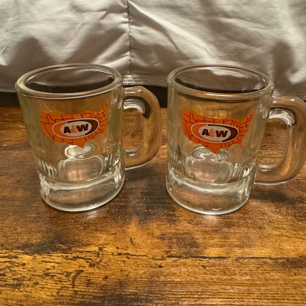 Vintage A&W Mini Mugs (Set Of Two)